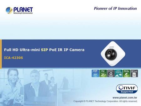 Full HD Ultra-mini SIP PoE IR IP Camera