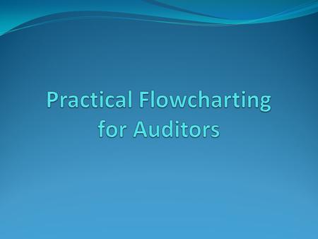 Practical Flowcharting for Auditors