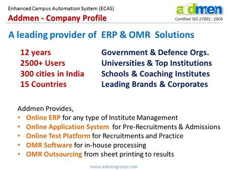 Addmen - Company Profile