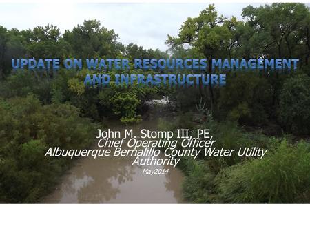 UPDATE on water resources management and infrastructure