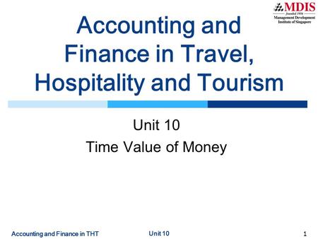 Accounting and Finance in Travel, Hospitality and Tourism