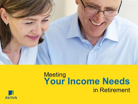 Meeting Your Income Needs in Retirement. 12383 082608 Expectations & Expenses.