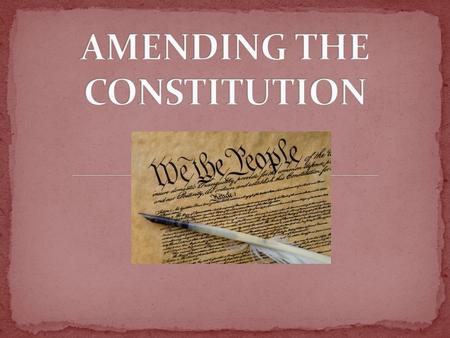The Congress, whenever two thirds of both Houses shall deem it necessary, shall propose Amendments to this Constitution, or, on the Application of the.