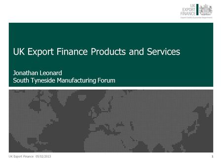 UK Export Finance Products and Services