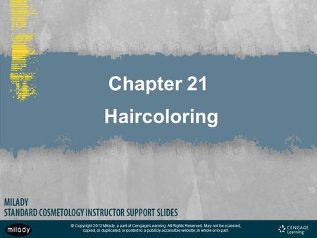 Chapter 21 Haircoloring.