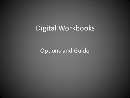 Digital Workbooks Options and Guide. Microsoft Office - Publisher If you use PC’s rather than Macs then ‘Publisher’ is part of the Microsoft Office Software.