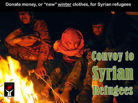 Convoy to Syrian Refugees