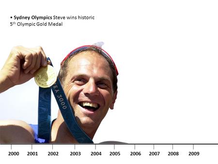 Sydney Olympics Steve wins historic 5 th Olympic Gold Medal 2000200120042003200220052006200720082009.