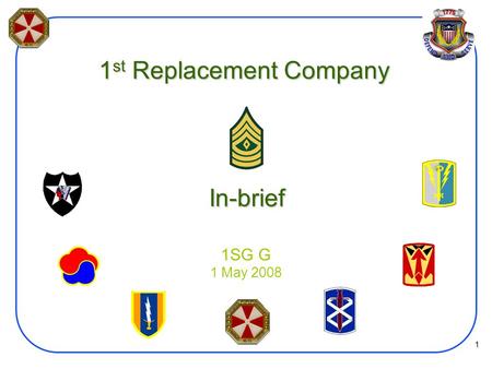 1st Replacement Company In-brief