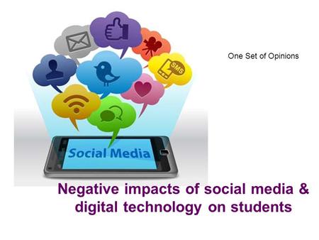 Negative impacts of social media & digital technology on students