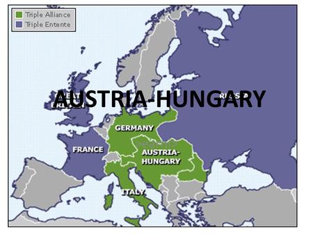 AUSTRIA-HUNGARY >earni>. Austria faced problems similar to Russia in 1800s – Numerous languages, cultures, no modern government – Feudal system still.
