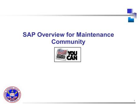 1 SAP Overview for Maintenance Community. 2 The acronym ERP represents Enterprise, Resource, Planning. ERP is the name of the process and the name of.