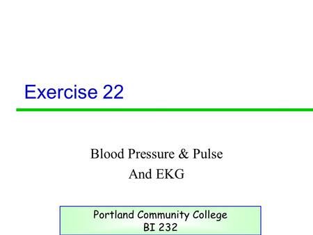 Blood Pressure & Pulse And EKG
