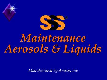 Maintenance Aerosols & Liquids Manufactured by Amrep, Inc.