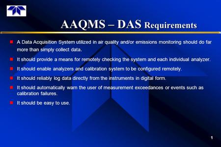 AAQMS – DAS Requirements