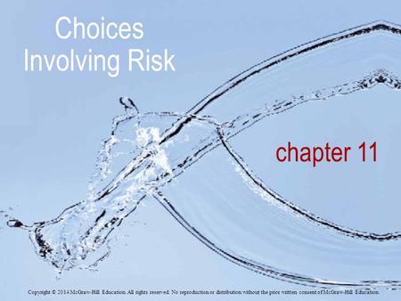 Choices Involving Risk