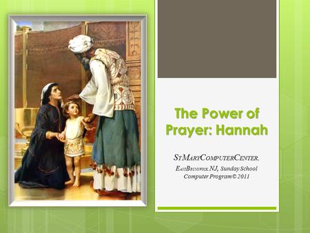 The Power of Prayer: Hannah