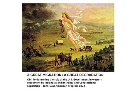 A GREAT MIGRATION / A GREAT DEGRADATION