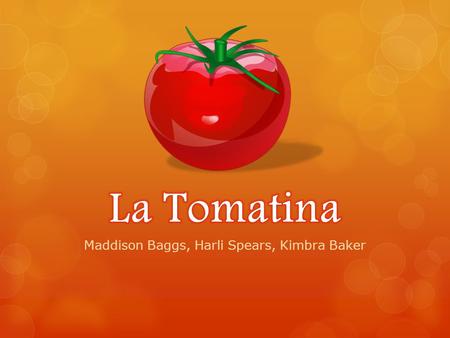 Maddison Baggs, Harli Spears, Kimbra Baker. La Tomatina.