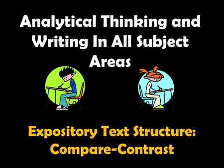 Analytical Thinking and Writing In All Subject Areas