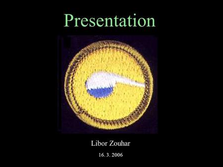 Presentation 16. 3. 2006 Libor Zouhar. Acid rain.