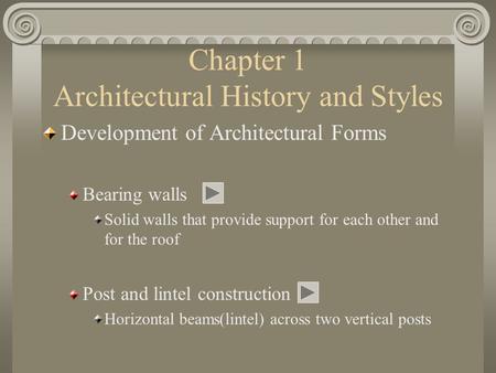 Chapter 1 Architectural History and Styles