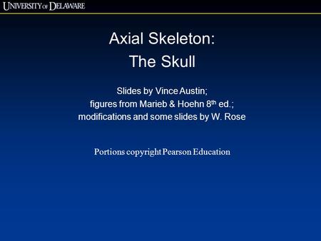 Axial Skeleton: The Skull Slides by Vince Austin;
