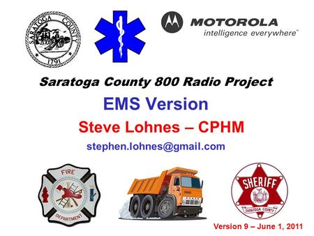 Saratoga County 800 Radio Project