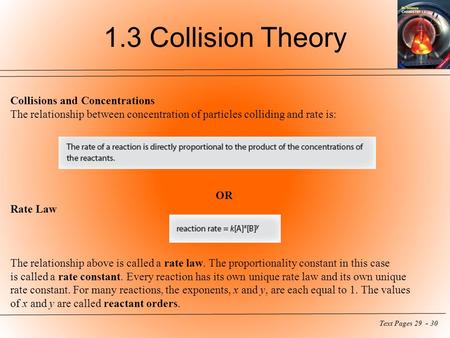 1.3 Collision Theory Collisions and Concentrations