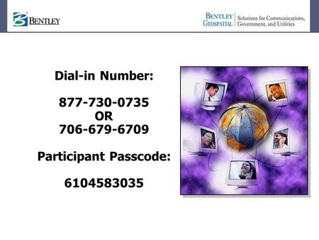 Dial-in Number: 877-730-0735 OR 706-679-6709 Participant Passcode: 6104583035.