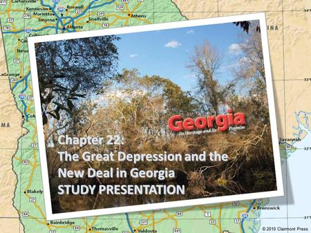 The Great Depression and the New Deal in Georgia STUDY PRESENTATION