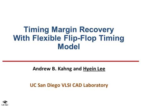 Timing Margin Recovery With Flexible Flip-Flop Timing Model
