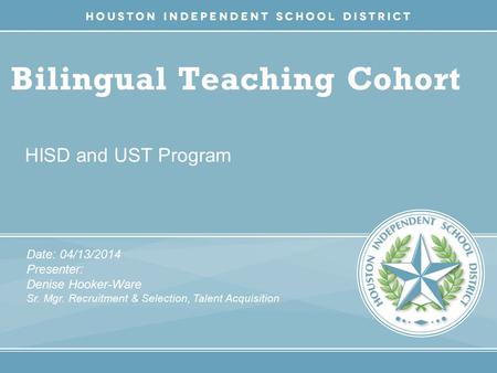 Bilingual Teaching Cohort