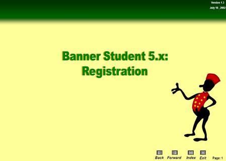 Banner Student 5.x: Registration.