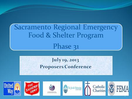 Sacramento Regional Emergency Food & Shelter Program Phase 31 1.