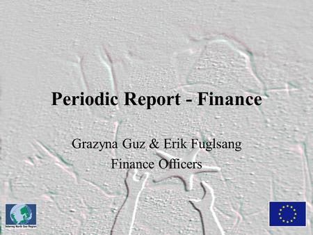 Periodic Report - Finance Grazyna Guz & Erik Fuglsang Finance Officers.