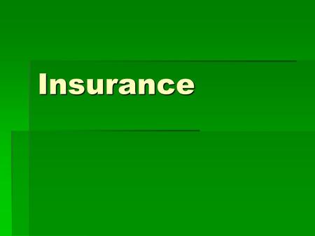 Insurance.  Many people in the US are uninsured – assume all responsibility for health care costs.  Insurance decreases out of pocket expenses for health.