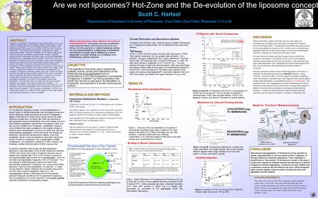 Are we not liposomes? Hot-Zone and the De-evolution of the liposome concept Scott C. Hartsel Department of Chemistry, University of Wisconsin - Eau Claire,