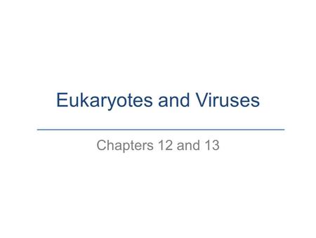 Eukaryotes and Viruses Chapters 12 and 13. Fungi Heterotrophic, Mainly Opportunistic Pathogens.