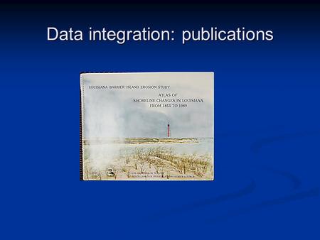 Data integration: publications. Data integration: datasets Sediment core description sheets Sediment core description sheets Sediment core description.