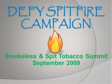Smokeless & Spit Tobacco Summit September 2009.