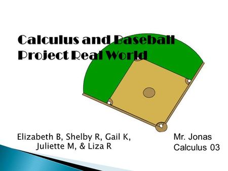 Elizabeth B, Shelby R, Gail K, Juliette M, & Liza R Mr. Jonas Calculus 03.