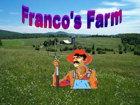 Franco has just bought a new farm. He needs a lot of space for his animals.