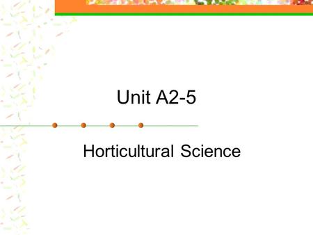 Horticultural Science