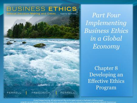 Implementing Business Ethics in a Global Economy