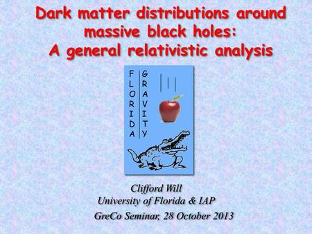 Dark matter distributions around massive black holes: A general relativistic analysis Dark matter distributions around massive black holes: A general relativistic.