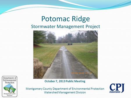 Potomac Ridge Stormwater Management Project