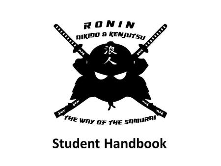 Student Handbook. Beginner Swordsman Student Grading Book.