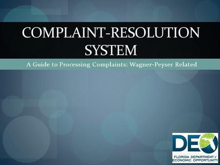 Complaint-Resolution system