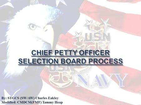 CHIEF PETTY OFFICER SELECTION BOARD PROCESS